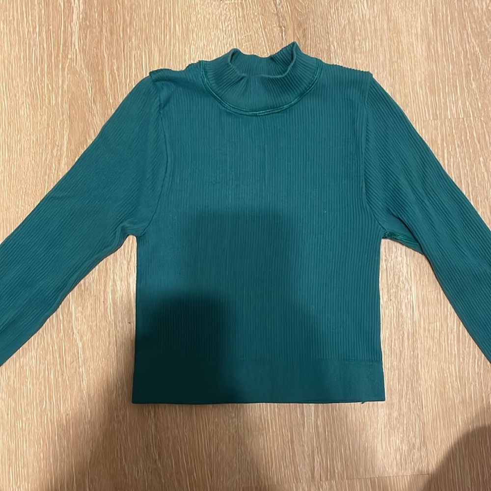 Teal Long Sleeve Women's Top